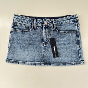 Tags attached! Fashion Nova OG Micro Denim Mini Skirt size XS